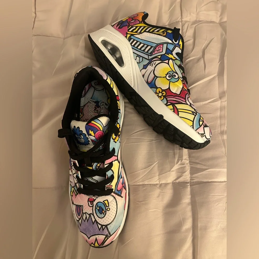 Skechers x VEXX Colorful Cartoon Graphic Sneakers - Picture 4 of 7